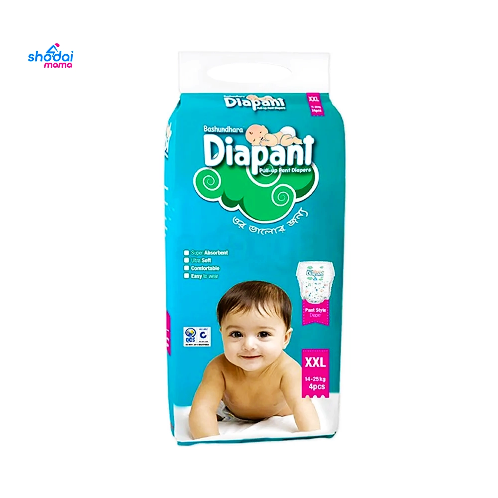 Bashundhara Diapant Baby Diaper XXL (14-25kg) 4pcs